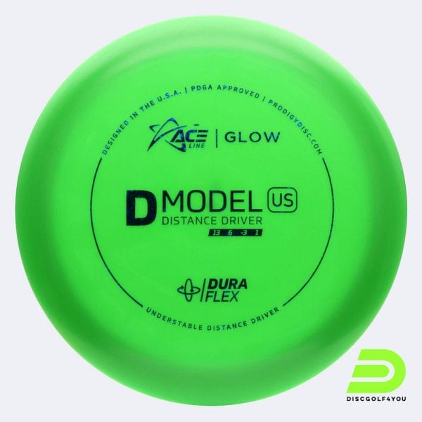 Prodigy ACE Line D US in grün, im Duraflex GLOW Kunststoff und glow Spezialeffekt