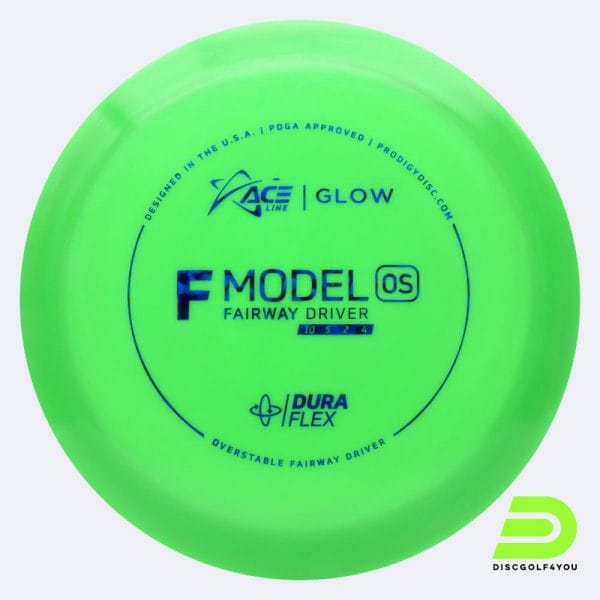 Prodigy ACE Line F OS in green, duraflex glow plastic and glow effect