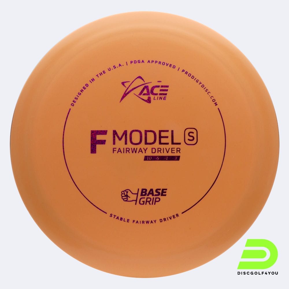 Prodigy ACE Line F S in orange, im BaseGrip Kunststoff und ohne Spezialeffekt