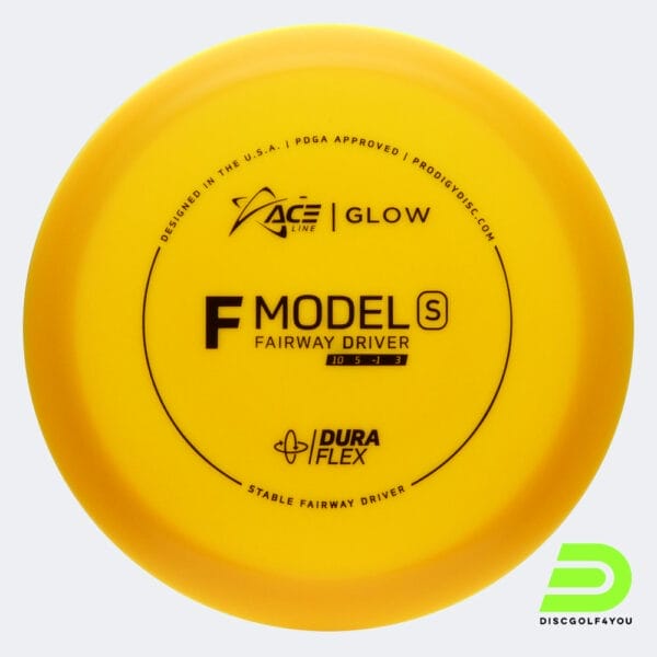 Prodigy ACE Line F S in gelb, im Duraflex GLOW Kunststoff und glow Spezialeffekt