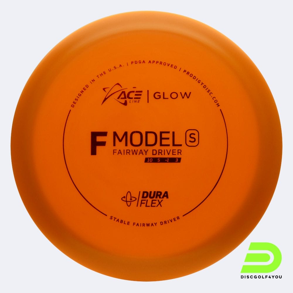 Prodigy ACE Line F S in orange, im Duraflex GLOW Kunststoff und glow Spezialeffekt