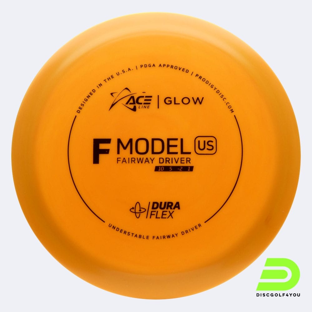 Prodigy ACE Line F US in gelb, im Duraflex GLOW Kunststoff und glow Spezialeffekt