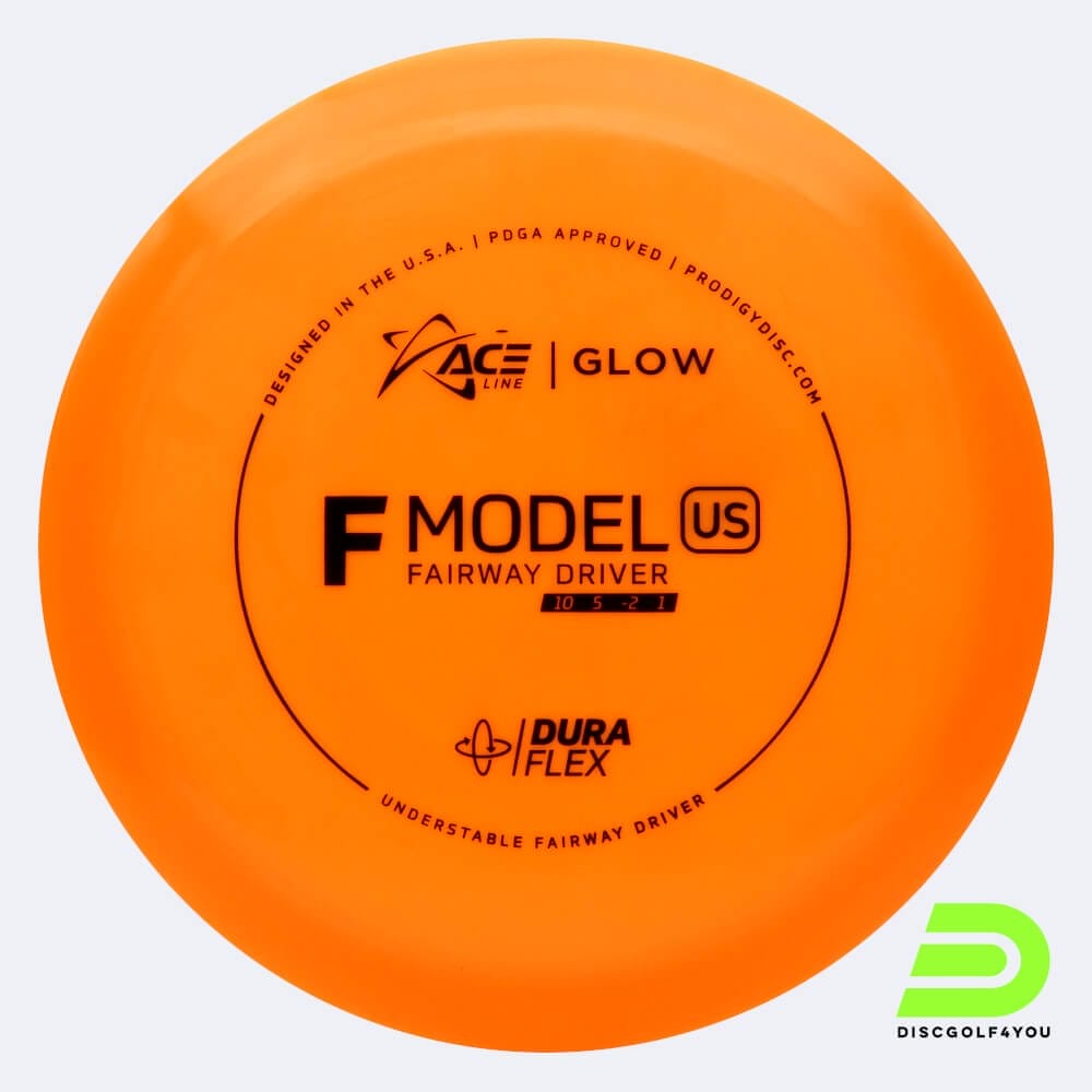 Prodigy ACE Line F US in orange, im Duraflex GLOW Kunststoff und glow Spezialeffekt
