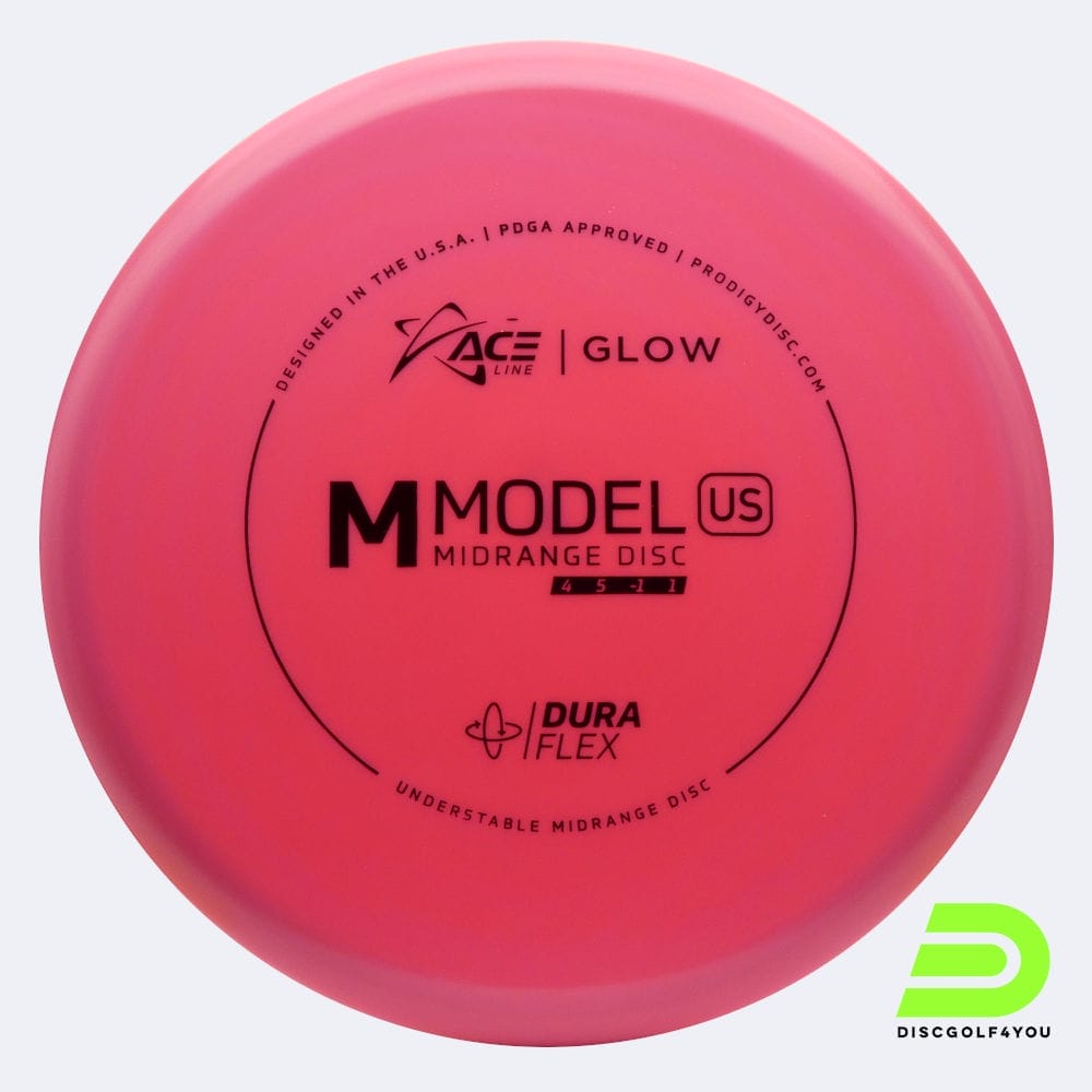 Prodigy ACE Line M US in rosa, im Duraflex GLOW Kunststoff und glow Spezialeffekt