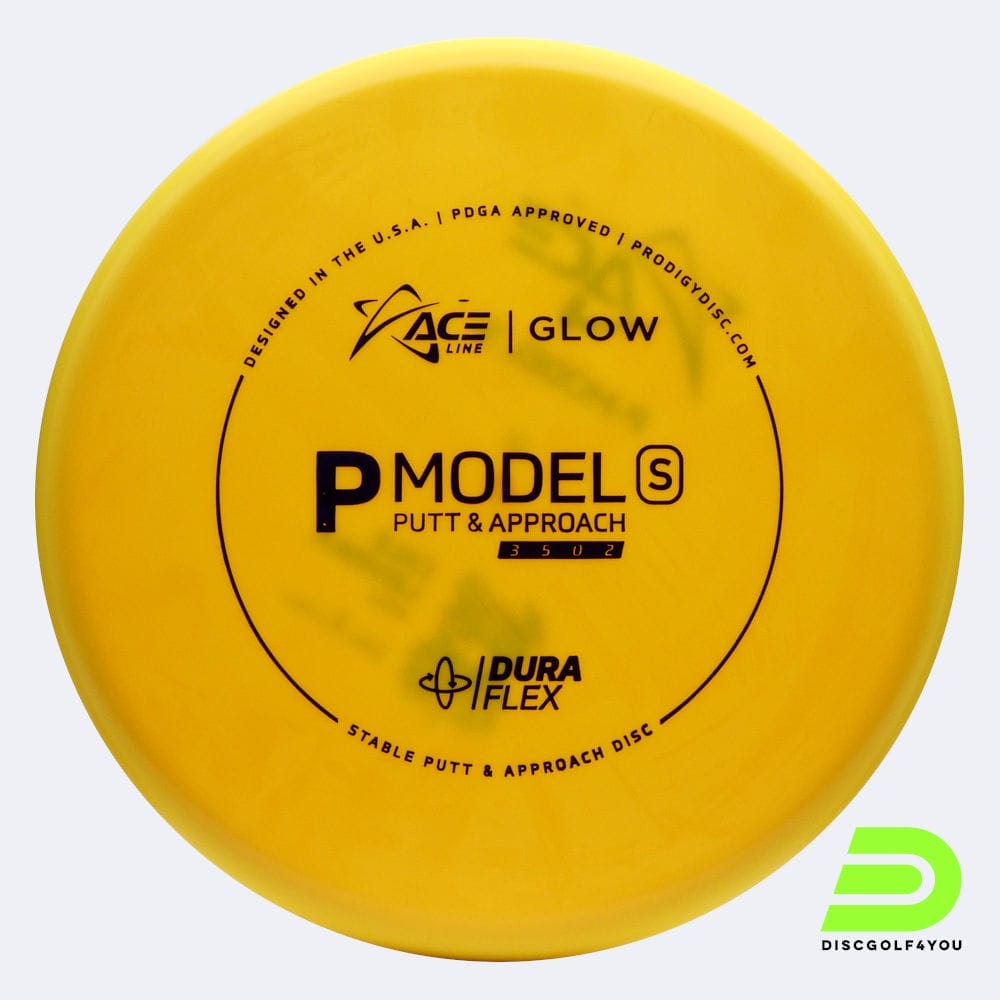 Prodigy Ace Line P S in yellow, duraflex glow plastic and glow effect