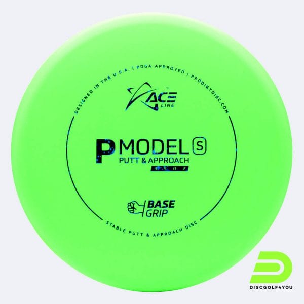 Prodigy Ace Line P S in grün, im BaseGrip Kunststoff und ohne Spezialeffekt