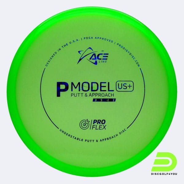 Prodigy Ace Line P US plus in green, proflex plastic