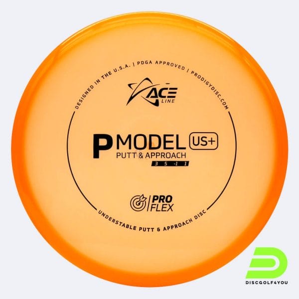 Prodigy Ace Line P US plus in orange, im Proflex Kunststoff und ohne Spezialeffekt