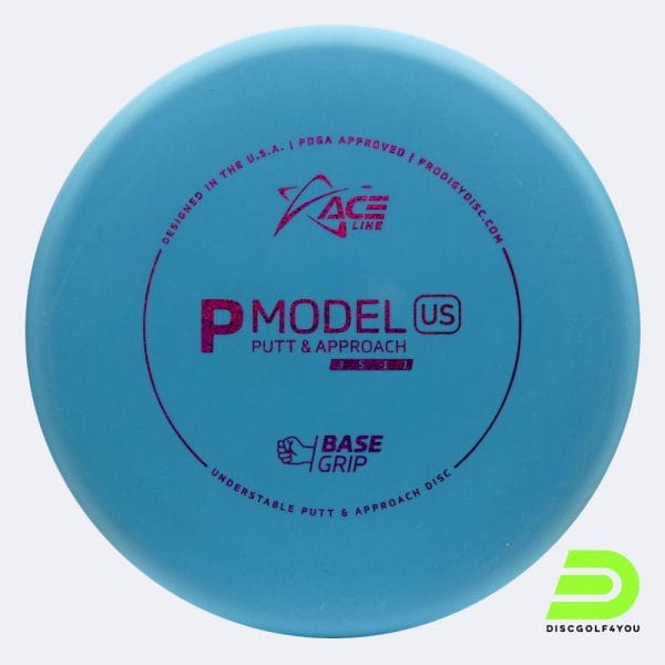 Prodigy Ace Line P US in blau, im BaseGrip Kunststoff und ohne Spezialeffekt