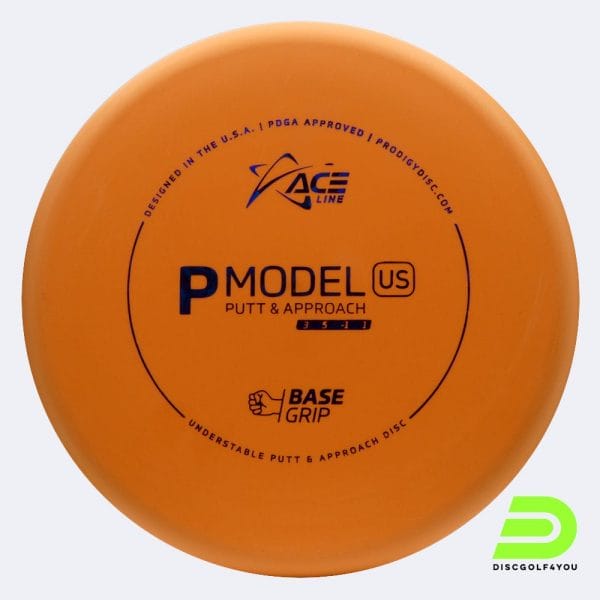 Prodigy Ace Line P US in classic-orange, basegrip plastic