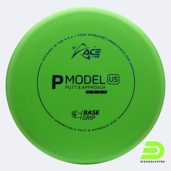 Prodigy Ace Line P US in grün, im BaseGrip Kunststoff und ohne Spezialeffekt