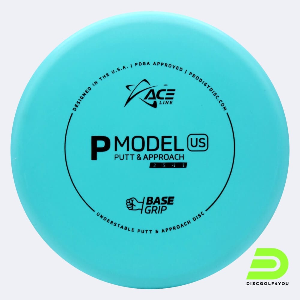 Prodigy Ace Line P US in turquoise, basegrip plastic