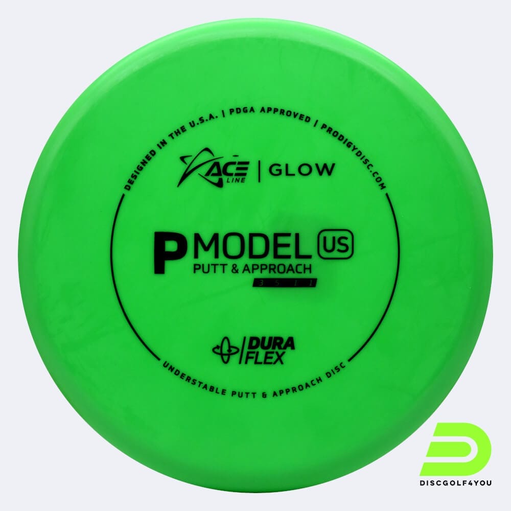 Prodigy Ace Line P US in green, duraflex glow plastic and glow effect