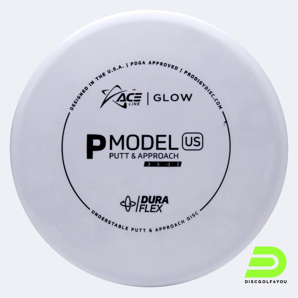 Prodigy Ace Line P US in white, duraflex glow plastic and glow effect