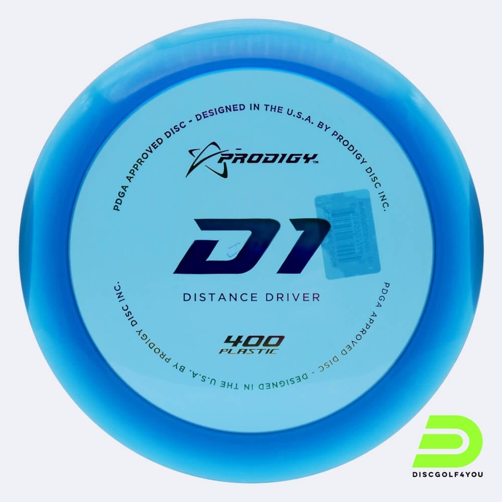 Prodigy D1 in blue, 400 plastic