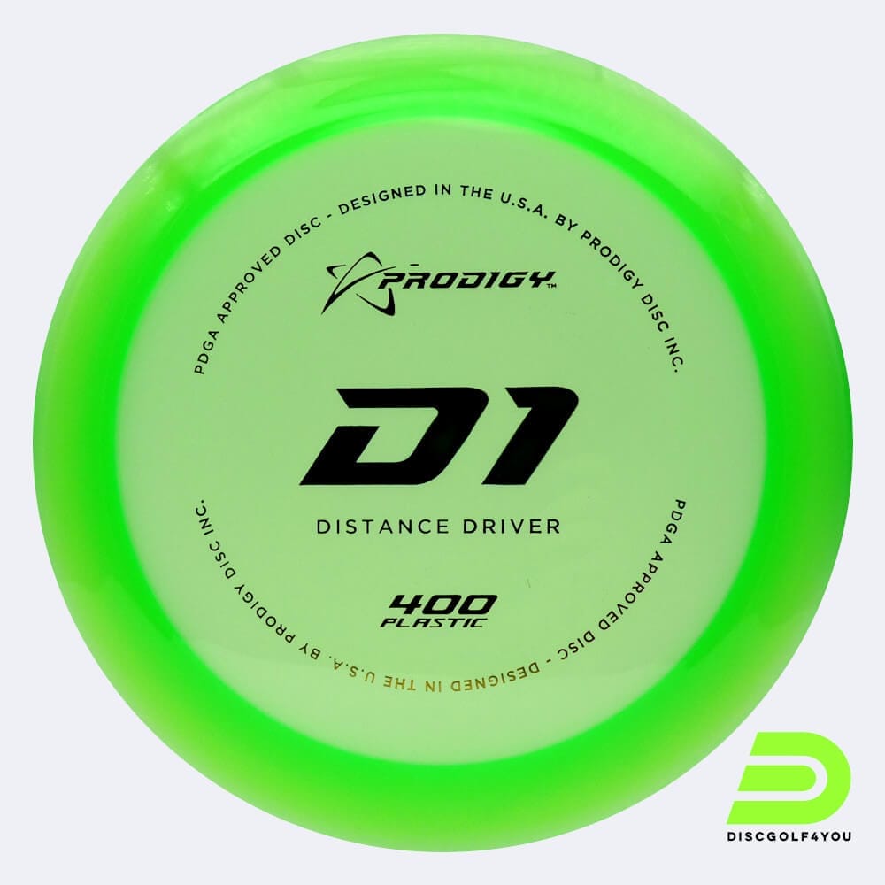 Prodigy D1 in green, 400 plastic