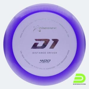 Prodigy D1 in purple, 400 plastic