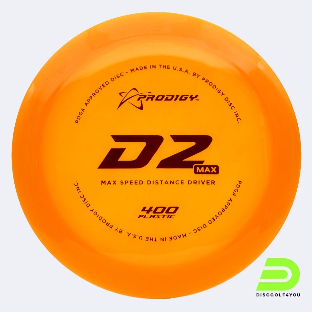 Prodigy D2 MAX in orange, im 400 Kunststoff und ohne Spezialeffekt