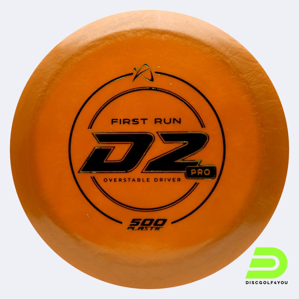 Prodigy D2 Pro in classic-orange, 500 plastic and first run effect