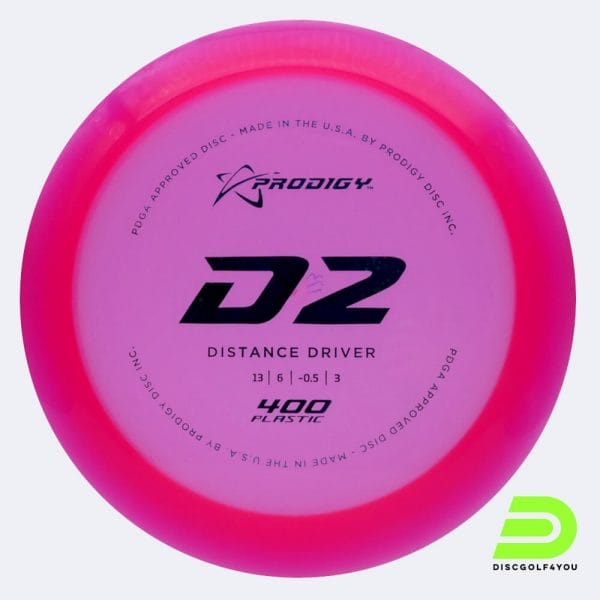 Prodigy D2 in pink, 400 plastic