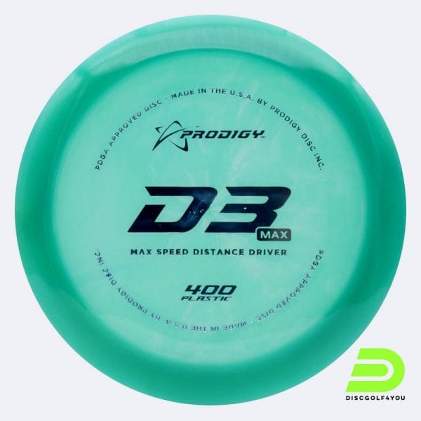 Prodigy D3 MAX in turquoise, 400 plastic