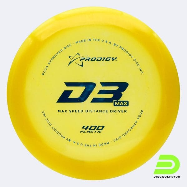 Prodigy D3 MAX in yellow, 400 plastic