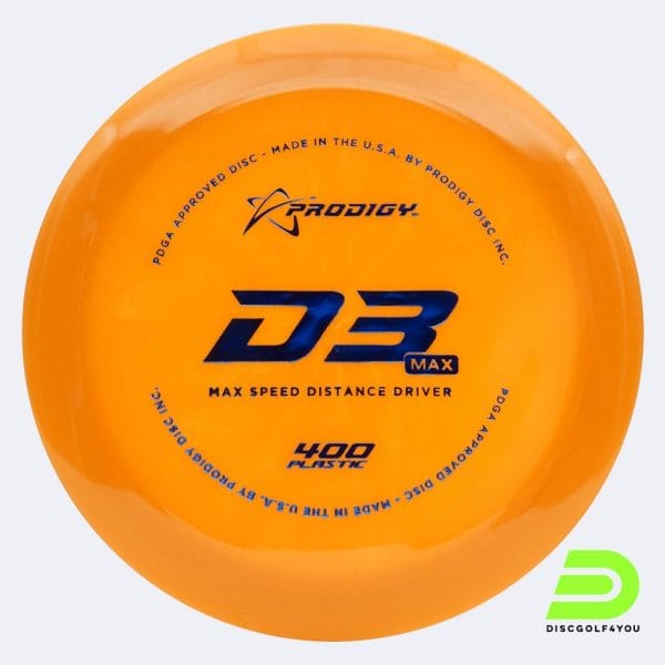 Prodigy D3 MAX in orange, im 400 Kunststoff und ohne Spezialeffekt