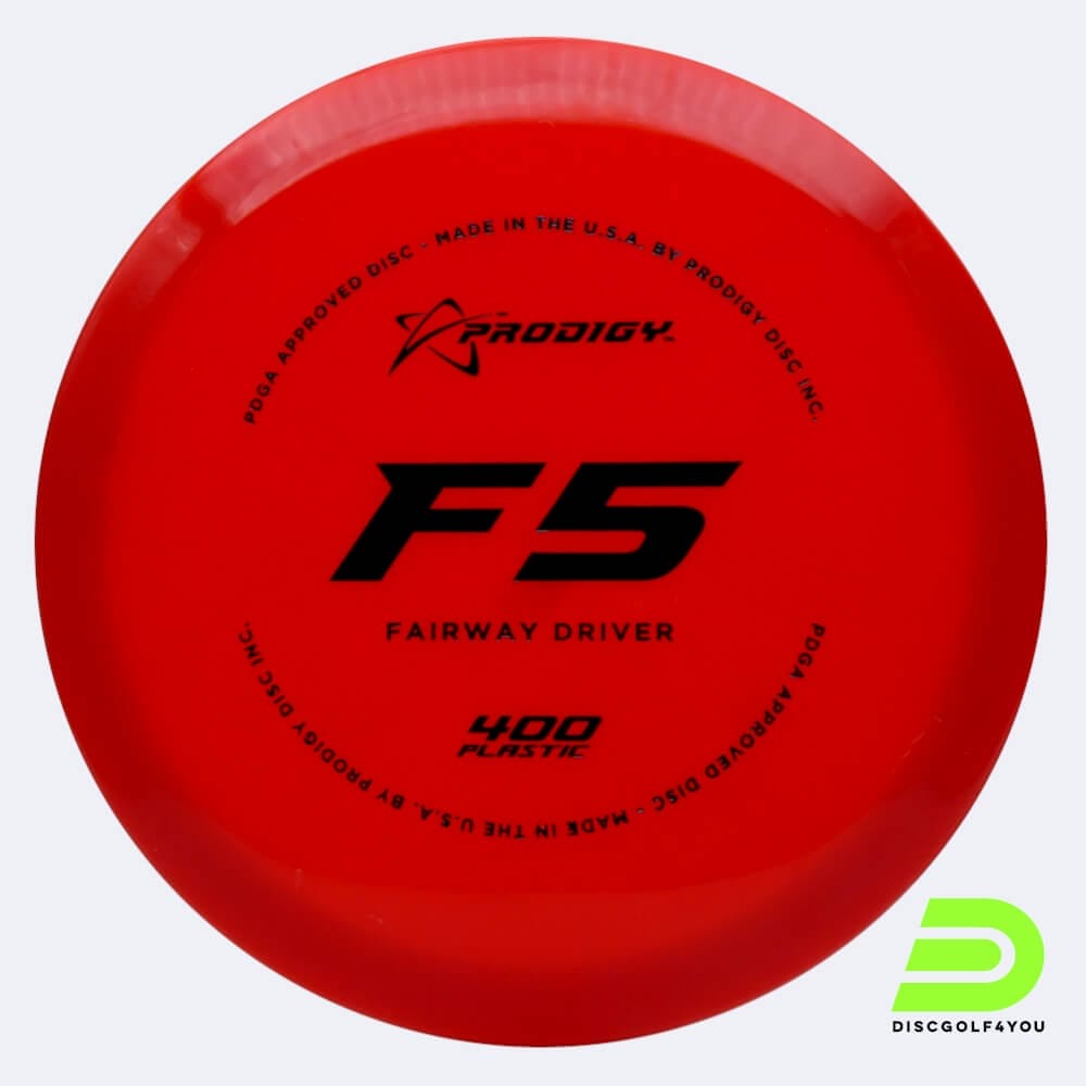 Prodigy F5 in red, 400 plastic