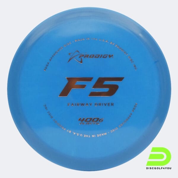 Prodigy F5 in blue, 400g plastic