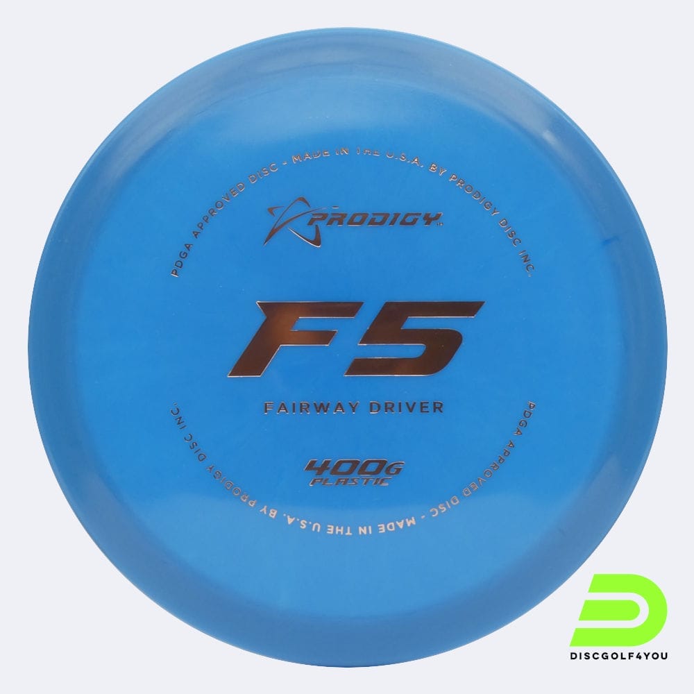 Prodigy F5 in blue, 400g plastic