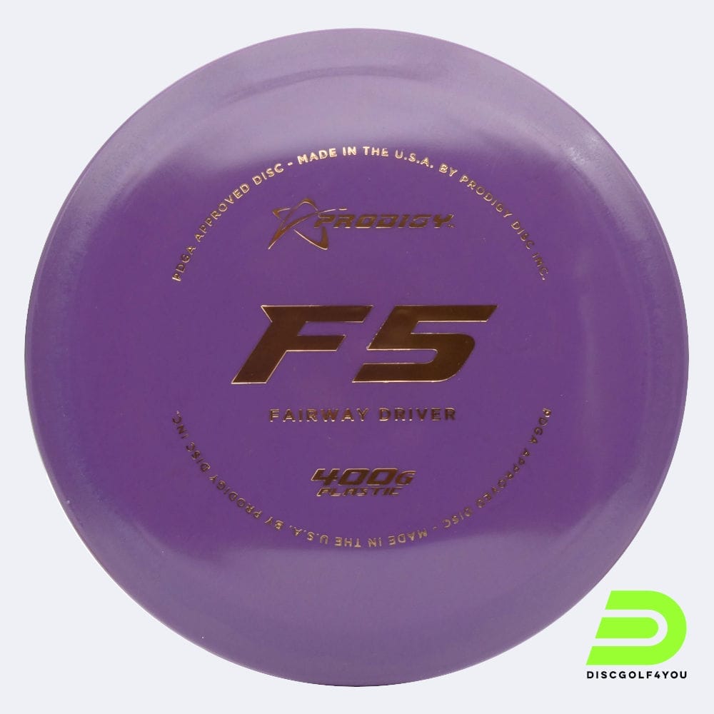 Prodigy F5 in purple, 400g plastic