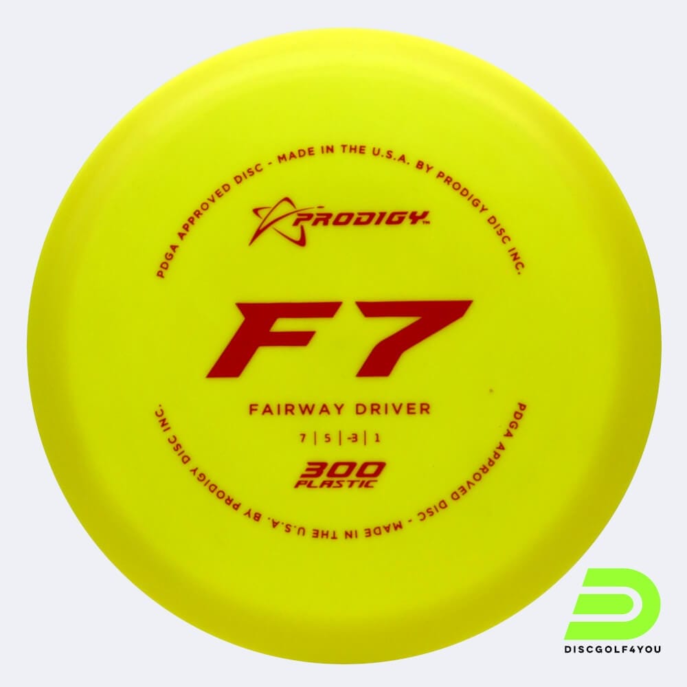 Prodigy F7 in gelb, im 300 Kunststoff und ohne Spezialeffekt