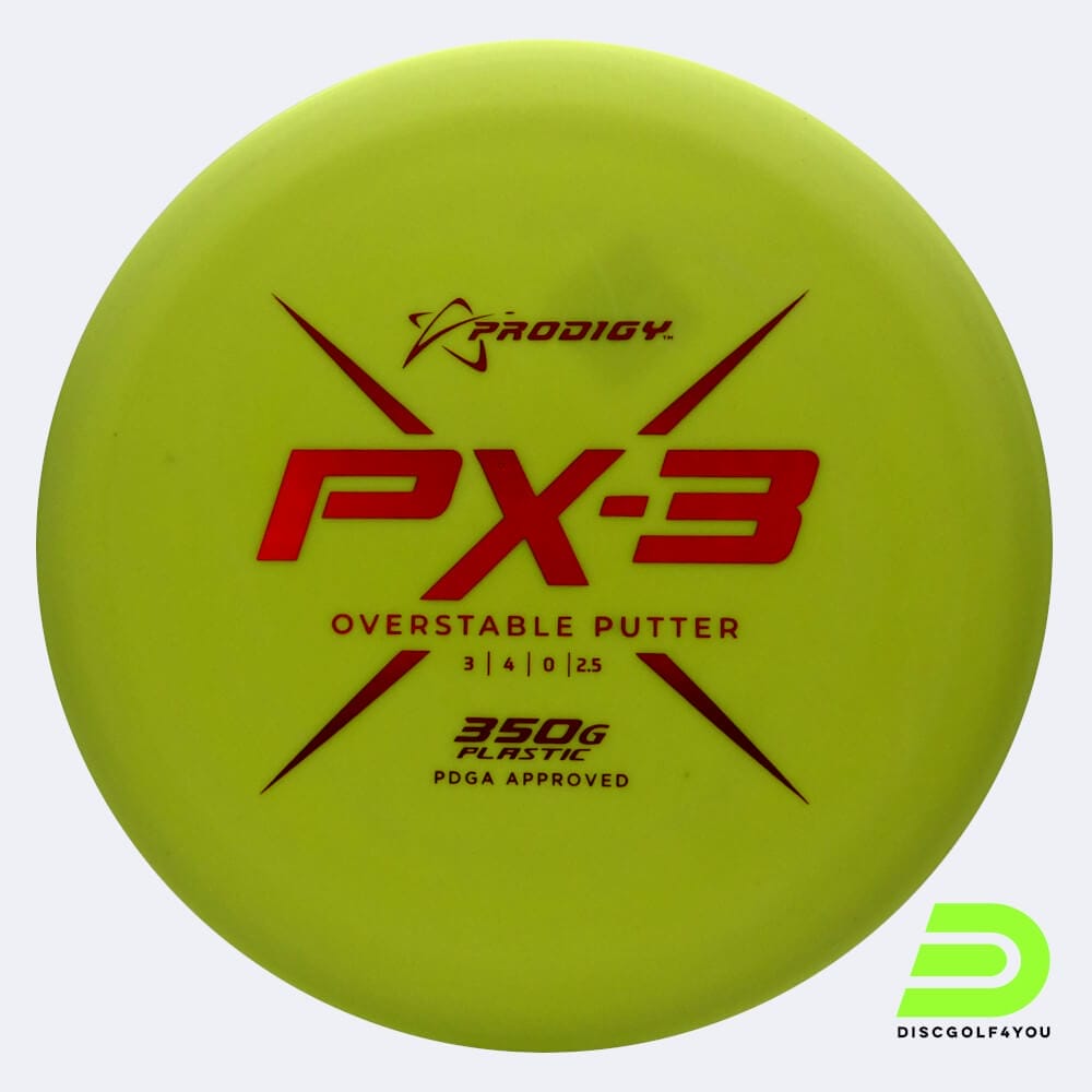 Prodigy PX-3 in gelb, im 350G Kunststoff und ohne Spezialeffekt