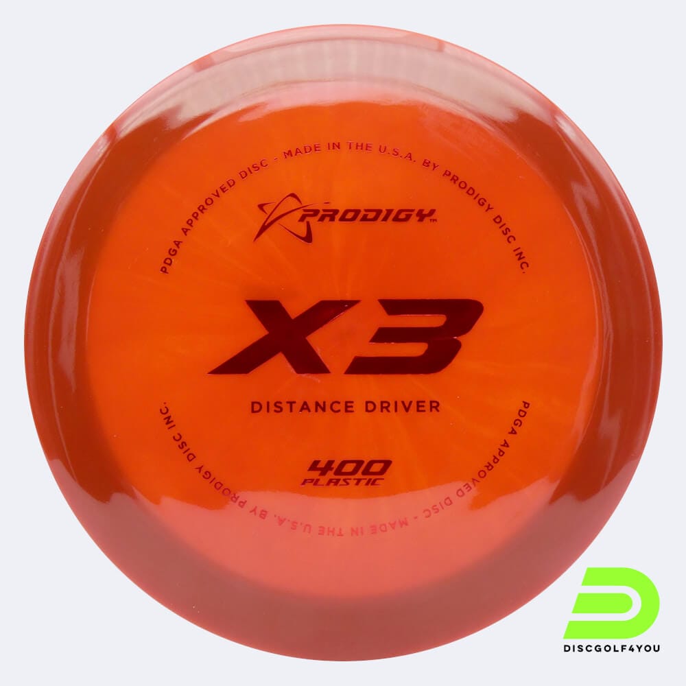 Prodigy X3 in red, 400 plastic