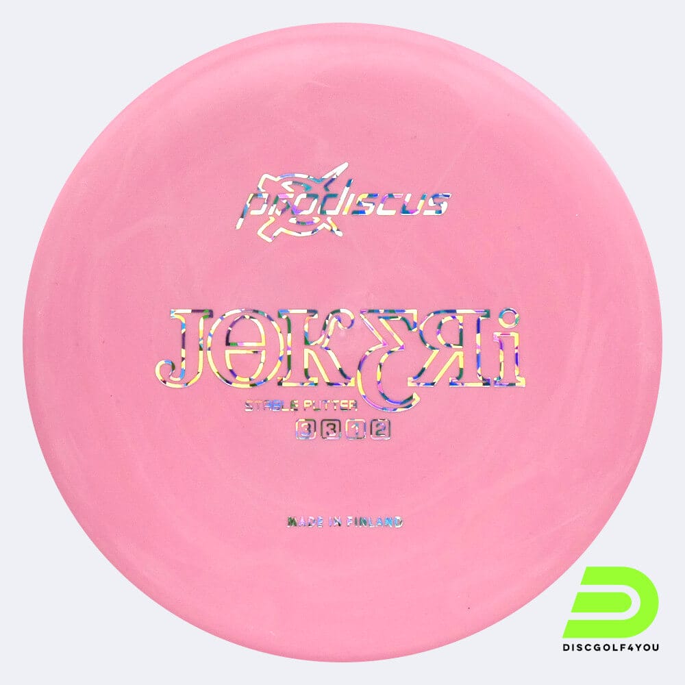 Prodiscus Jokeri in rosa, im Basic hard Kunststoff und ohne Spezialeffekt