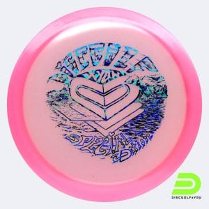 Prodiscus Laseri - Discgolf4you Series in rosa, im Glow Kunststoff und glow Spezialeffekt