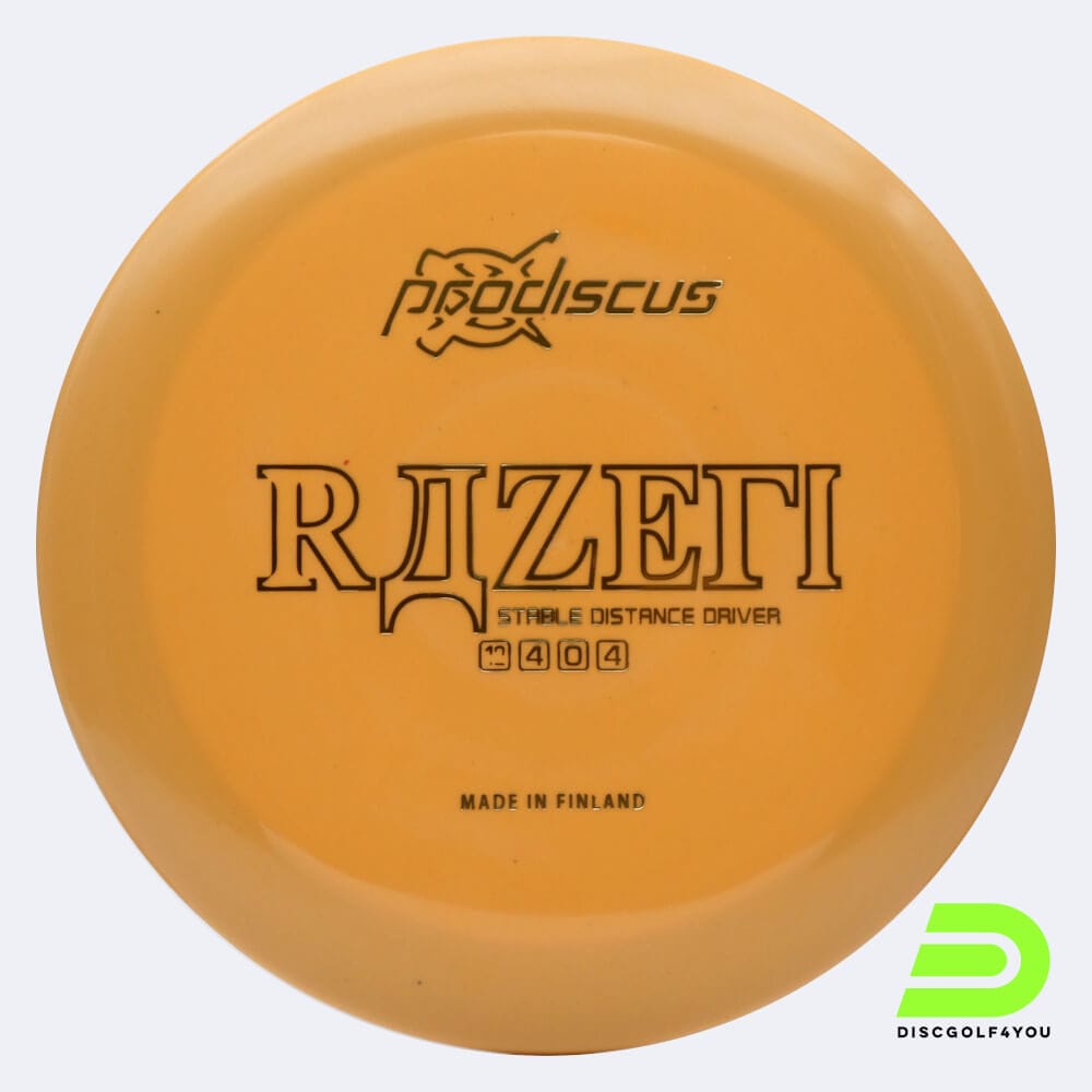 prodiscus razeri in orange, im ultrium kunststoff und ohne spezialeffekt Prodiscus Razeri in orange, im Ultrium Kunststoff und ohne Spezialeffekt