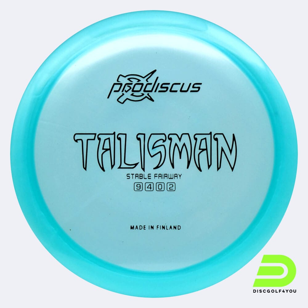 Prodiscus Talisman in türkis, im Premium Kunststoff und ohne Spezialeffekt