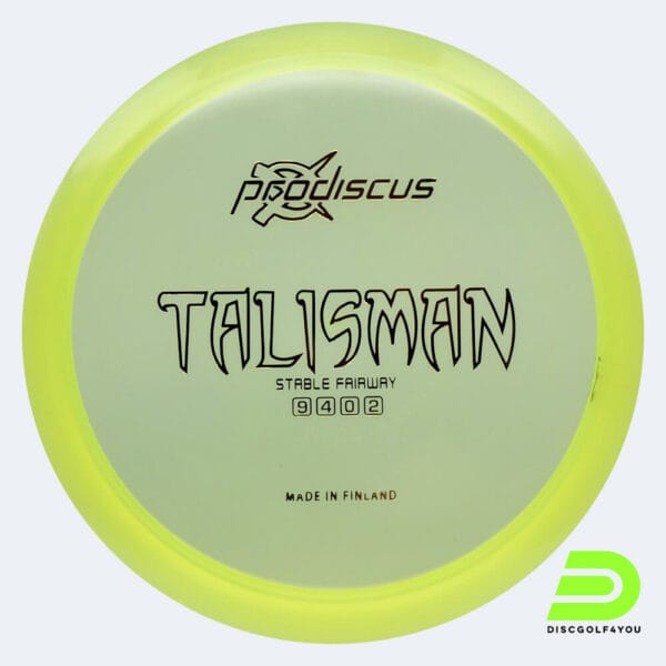 Prodiscus Talisman in yellow, premium plastic