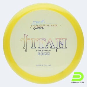 Prodiscus Titan in gelb, im Premium Kunststoff und ohne Spezialeffekt