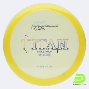 Prodiscus Titan in gelb, im Premium Kunststoff und ohne Spezialeffekt