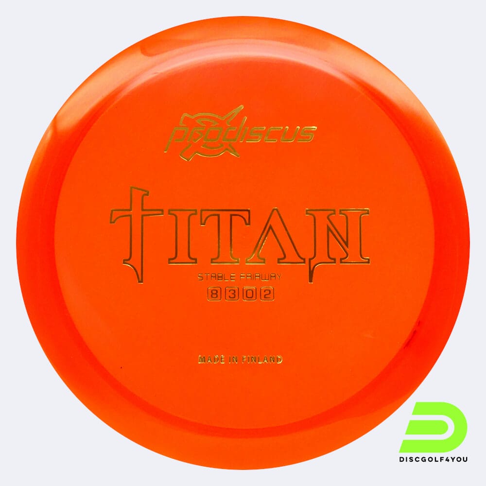Prodiscus Titan in red, premium plastic