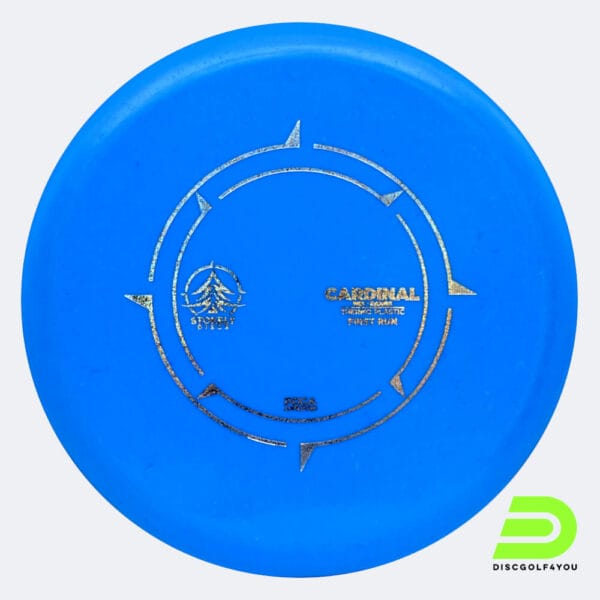 Stokely Discs Cardinal in blue, thermo plastic plastic and first run effect