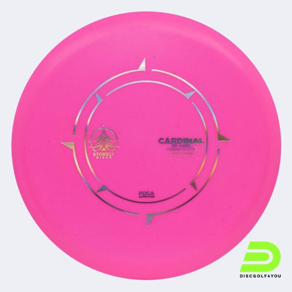 Stokely Discs Cardinal in pink, thermo plastic plastic and first run effect