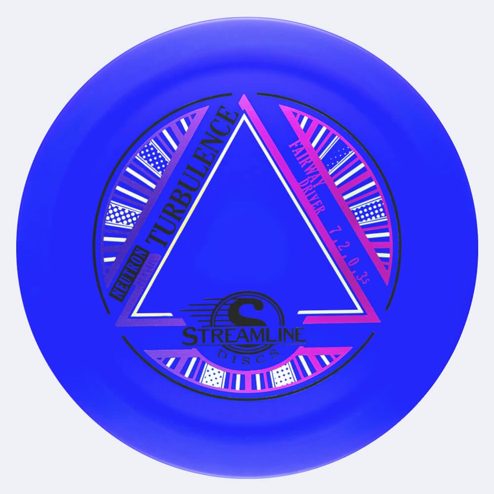 Streamline Turbulence in blue, neutron plastic