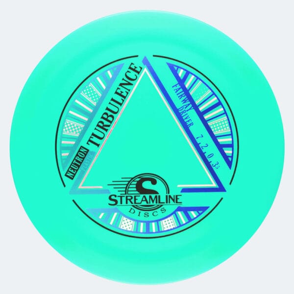 Streamline Turbulence in turquoise, neutron plastic