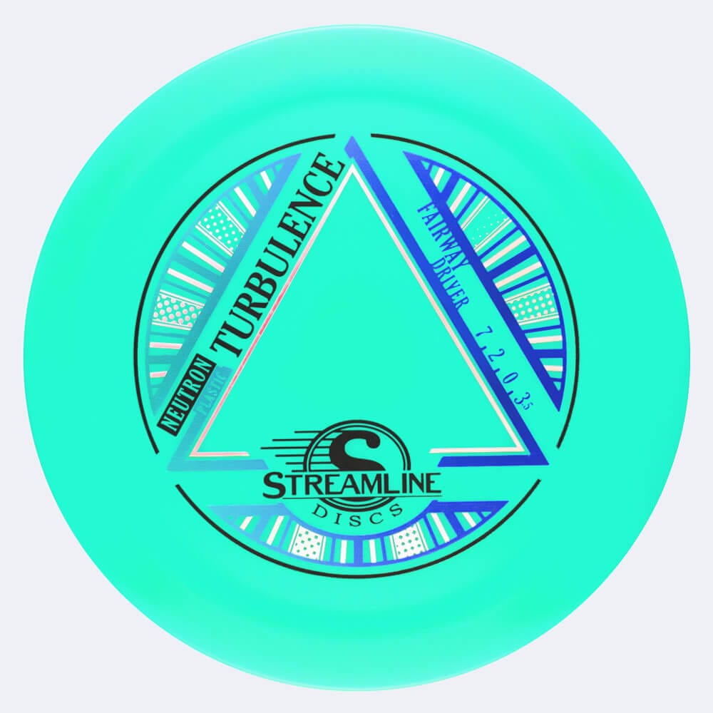 Streamline Turbulence in turquoise, neutron plastic