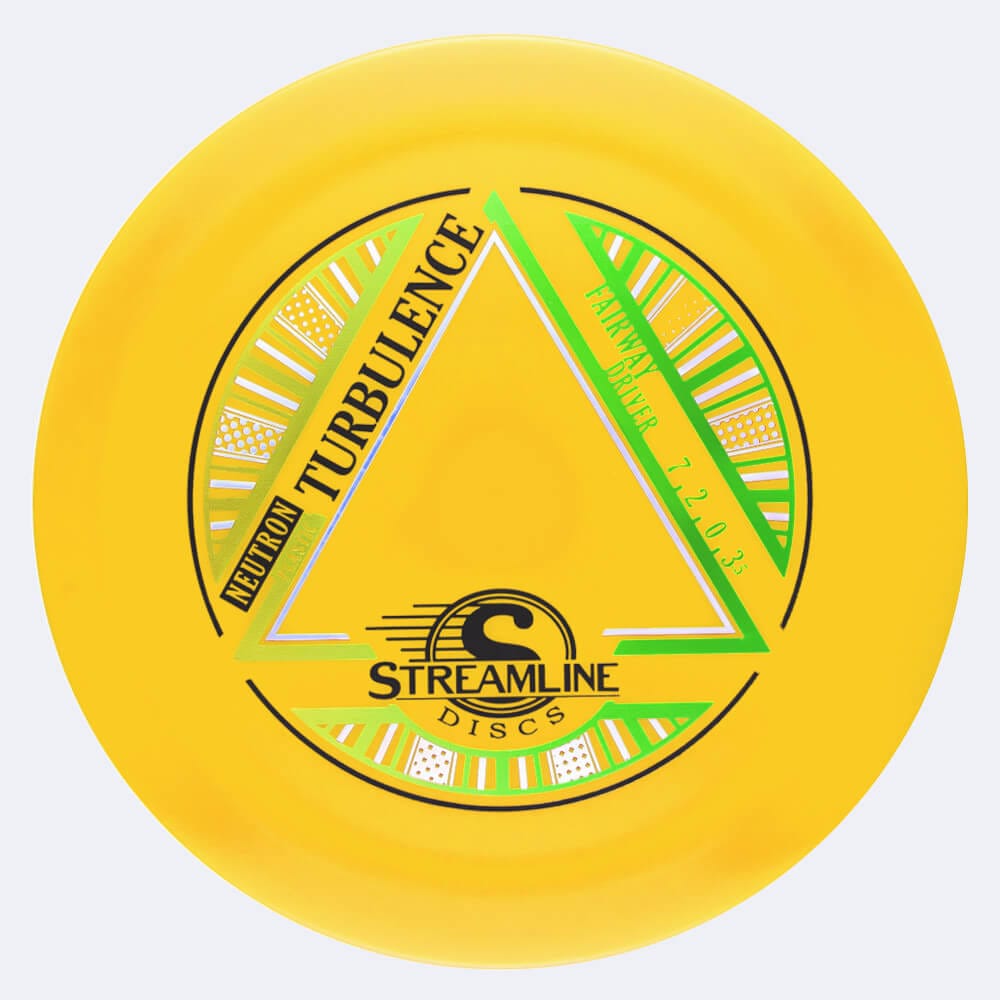 Streamline Turbulence in yellow, neutron plastic