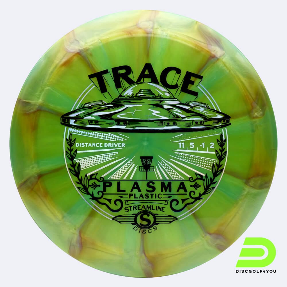Streamline Trace in green, plasma plastic and burst effect