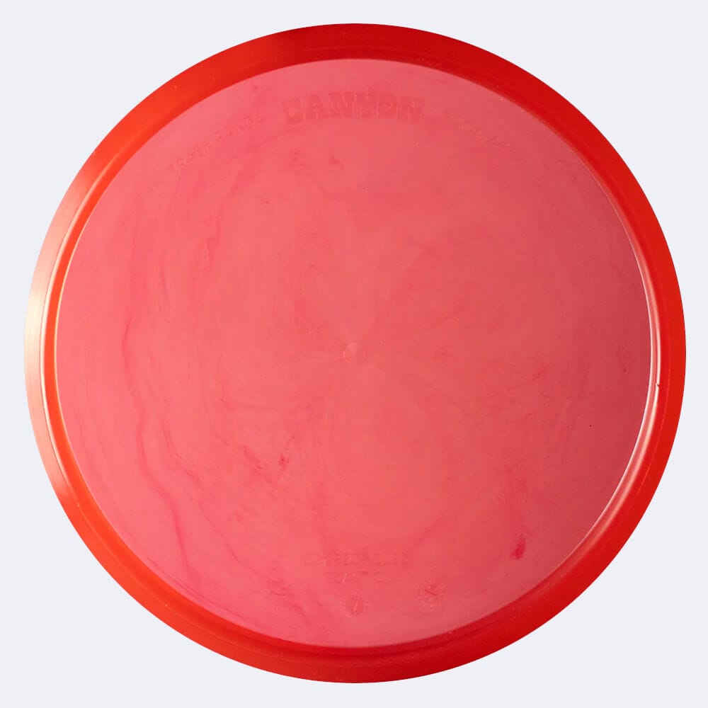 Trash Panda Canyon in red, trash panda recycled plastic